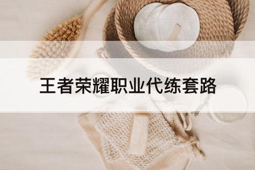 王者荣耀职业代练套路