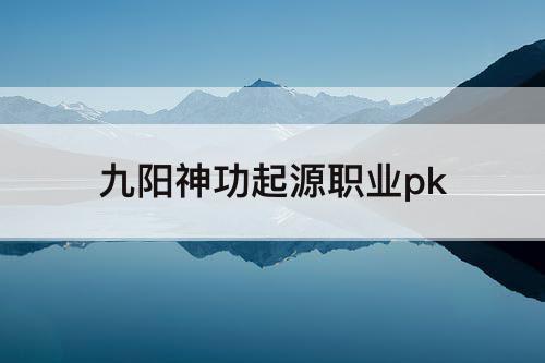 九阳神功起源职业pk