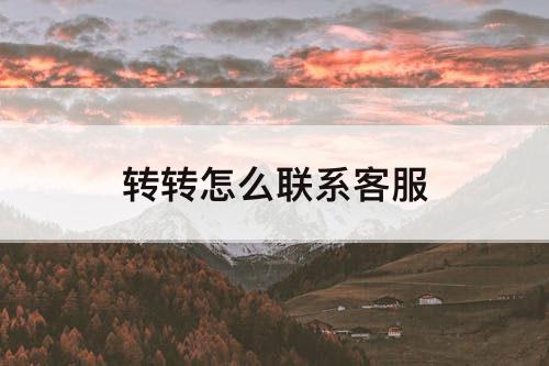 转转怎么联系客服