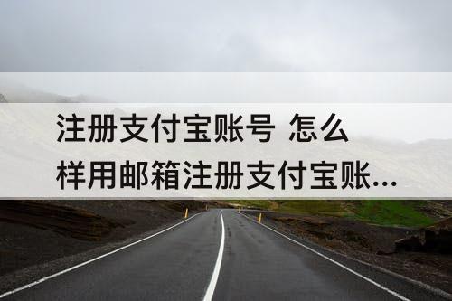 注册支付宝账号 怎么样用邮箱注册支付宝账号