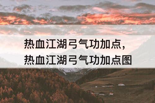 热血江湖弓气功加点，热血江湖弓气功加点图