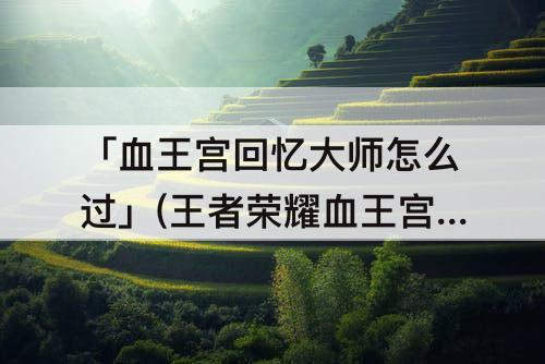 「血王宫回忆大师怎么过」(王者荣耀血王宫回忆大师怎么过)