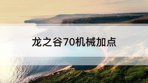 龙之谷70机械加点