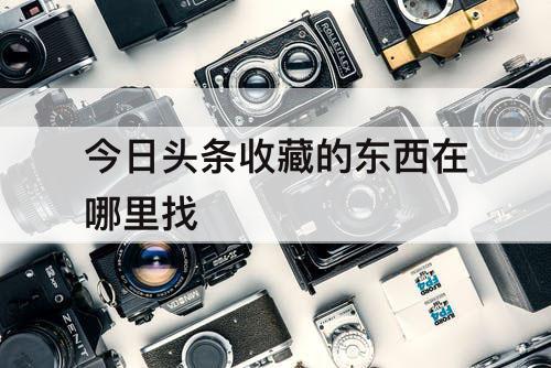 今日头条收藏的东西在哪里找