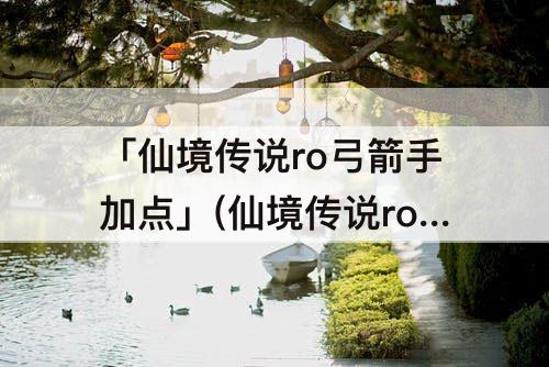 「仙境传说ro弓箭手加点」(仙境传说ro弓箭手加点和装备)