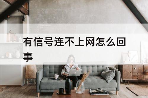 有信号连不上网怎么回事