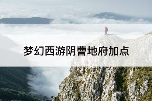 梦幻西游阴曹地府加点