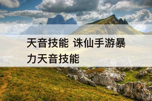 天音技能 诛仙手游暴力天音技能