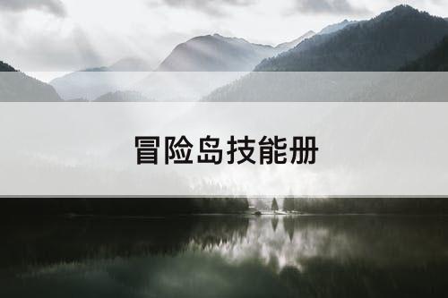 冒险岛技能册