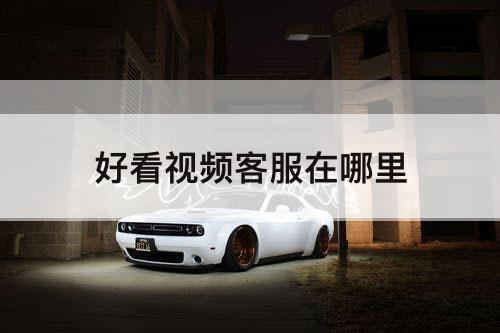好看视频客服在哪里