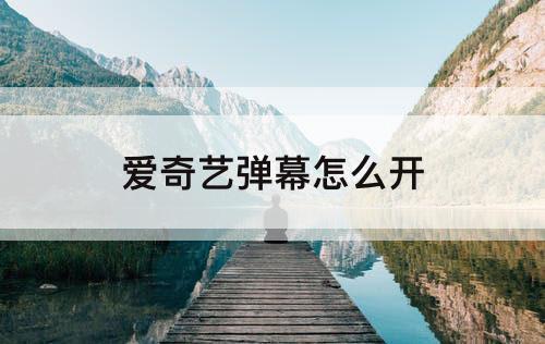 爱奇艺弹幕怎么开