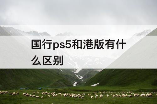 国行ps5和港版有什么区别