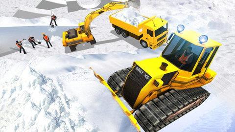 雪地挖掘机模拟器  v4.0图1