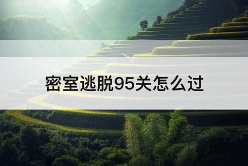 密室逃脱95关怎么过