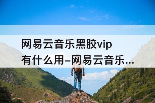网易云音乐黑胶vip有什么用-网易云音乐黑胶vip有什么用 知乎