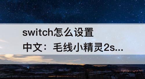 switch怎么设置中文：毛线小精灵2switch怎么设置中文