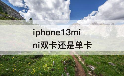 iphone13mini双卡还是单卡