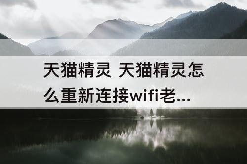 天猫精灵 天猫精灵怎么重新连接wifi老是密码不对怎么回事