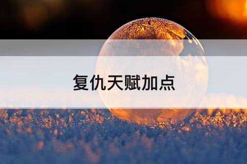 复仇天赋加点