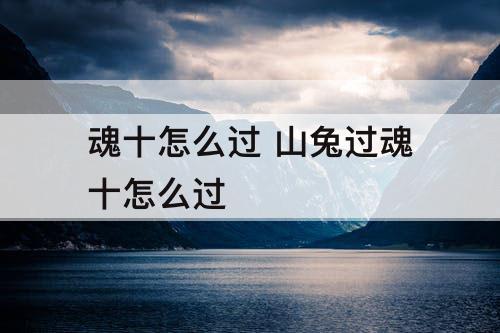 魂十怎么过 山兔过魂十怎么过