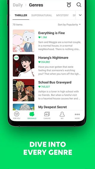 webtoon漫画韩国原版 V3.0.4 安卓版  v3.0.4图2