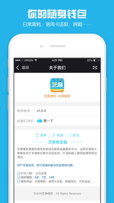 芝麻借款app官网下载安装苹果  v9.0.95图3