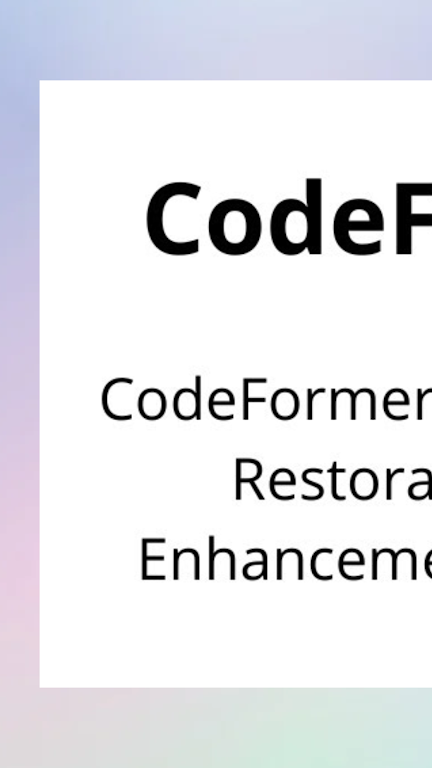 codeformer安卓中文版下载  v1.9图1