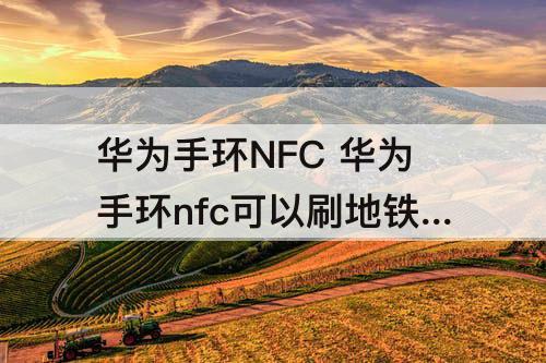 华为手环NFC 华为手环nfc可以刷地铁吗