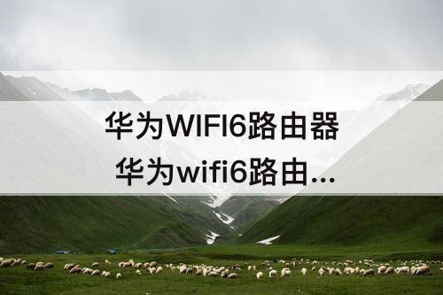 华为WIFI6路由器 华为wifi6路由器哪款好